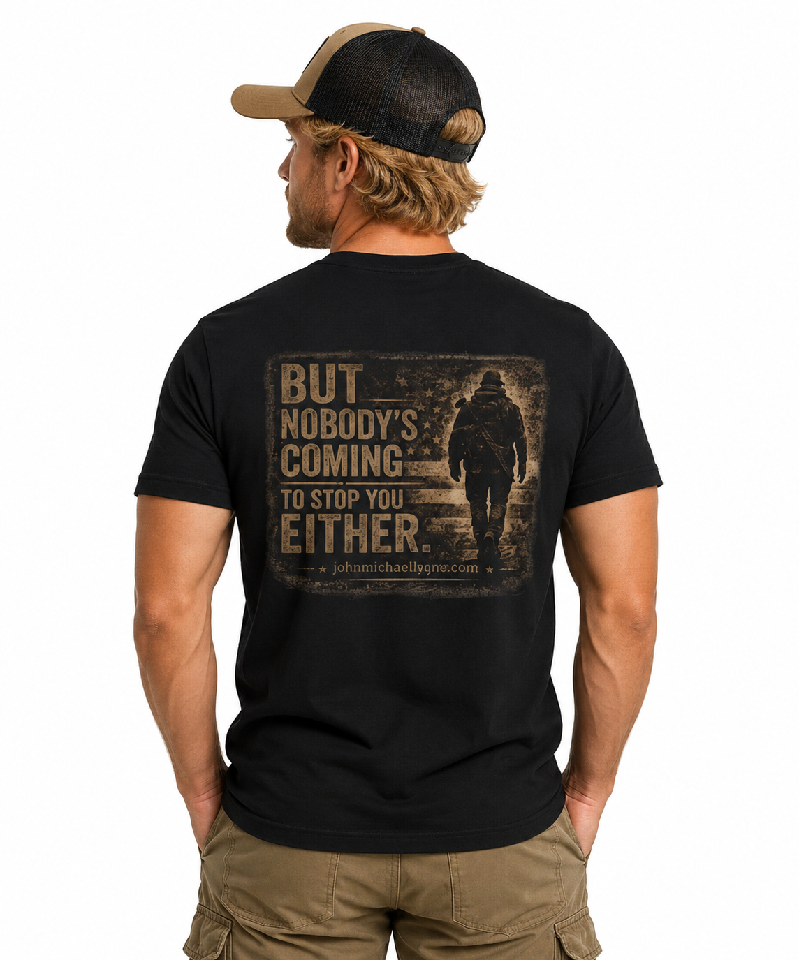 nobody’s coming to stop you either slung rifle t shirt | lone walker graphic tee nobody’s coming to stop you either slung rifle t shirt | lone walker graphic tee
