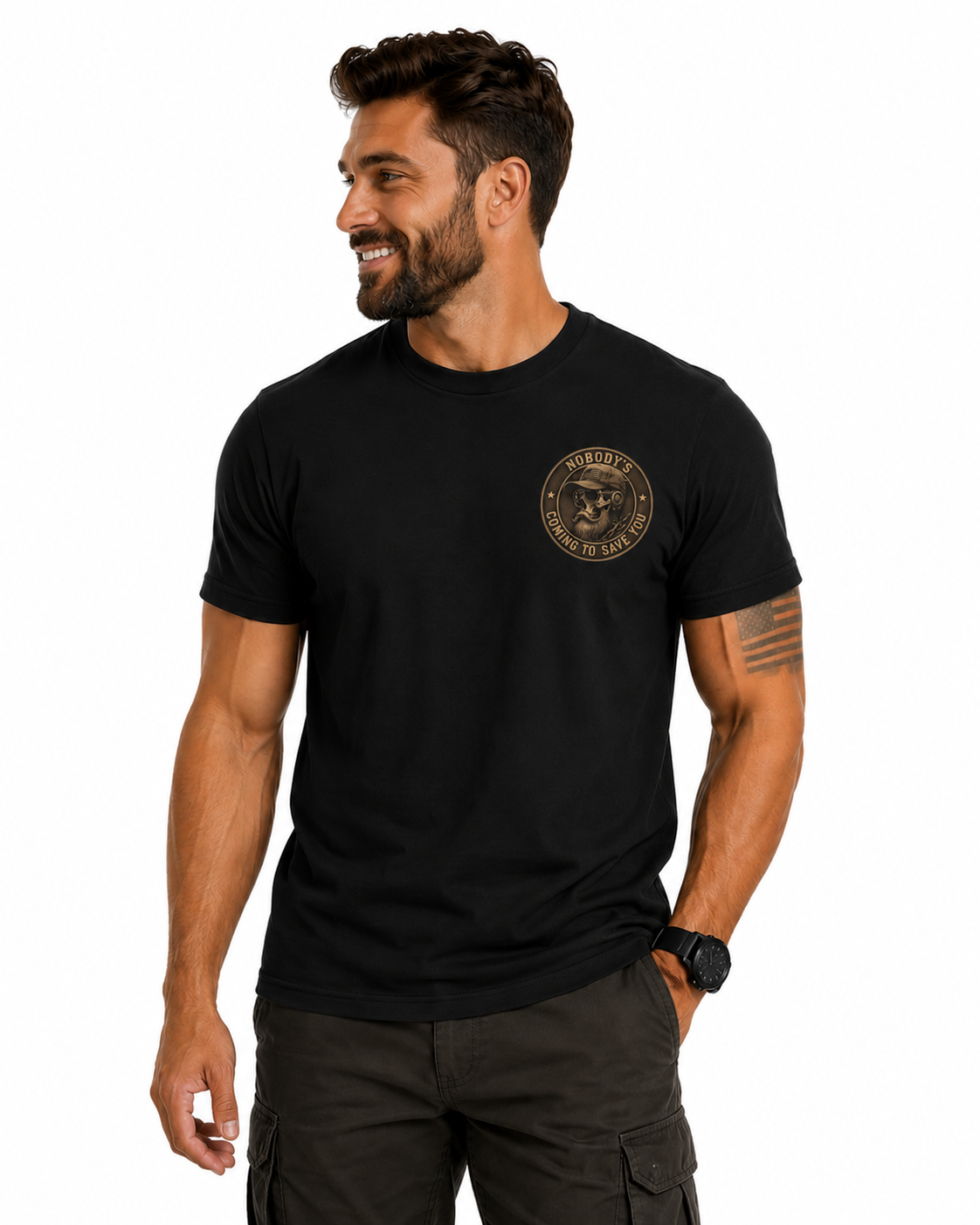 nobody’s coming to stop you either slung rifle t shirt | lone walker graphic tee nobody’s coming to stop you either slung rifle t shirt | lone walker graphic tee