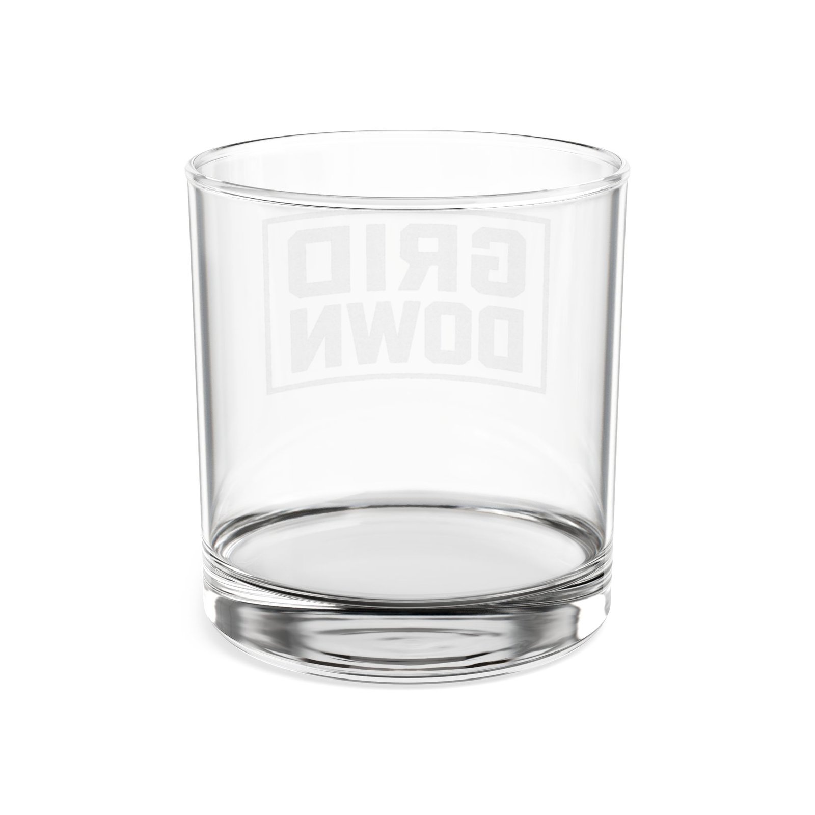 engraved 'grip down' 10oz rocks glass whiskey & cocktail tumbler engraved 'grip down' 10oz rocks glass whiskey & cocktail tumbler